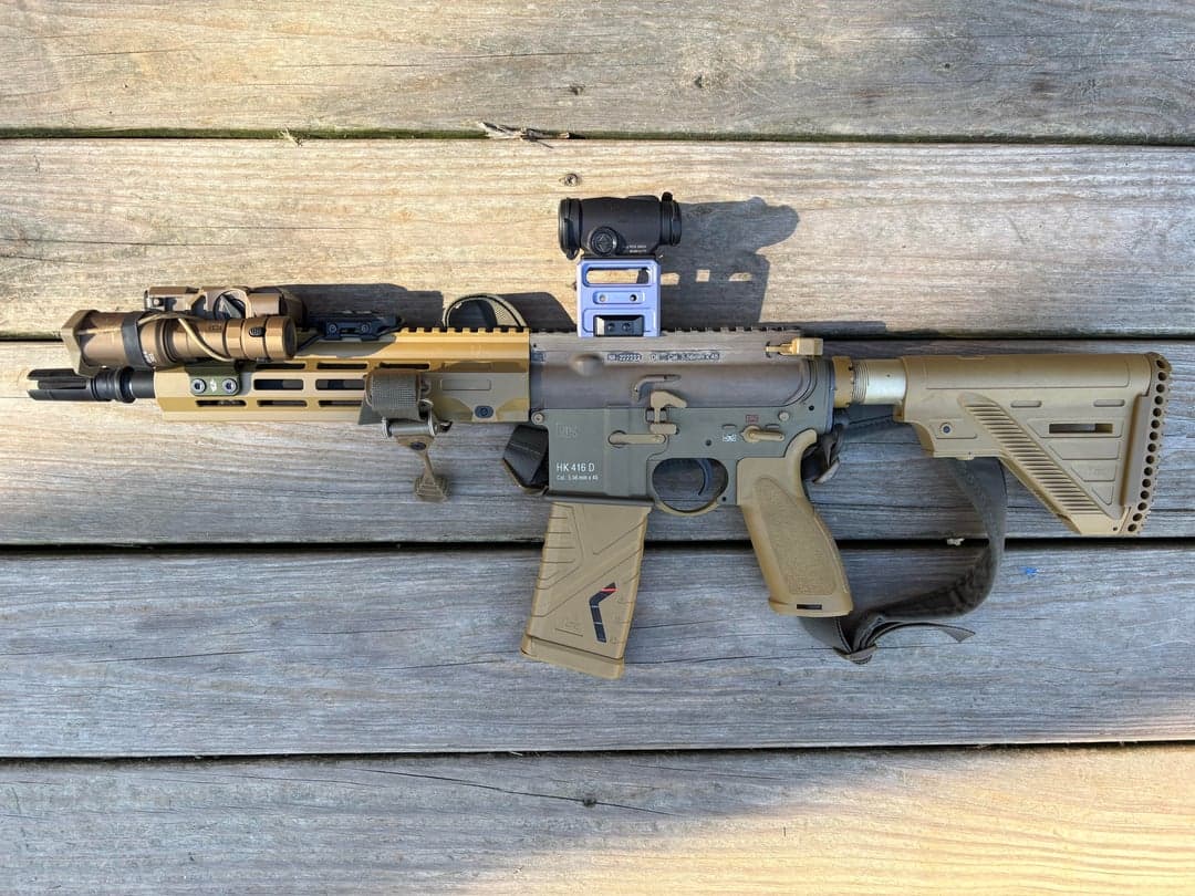 Slapped SMS Trinity on my 416, pretty impressive, great IR illuminator throw, I